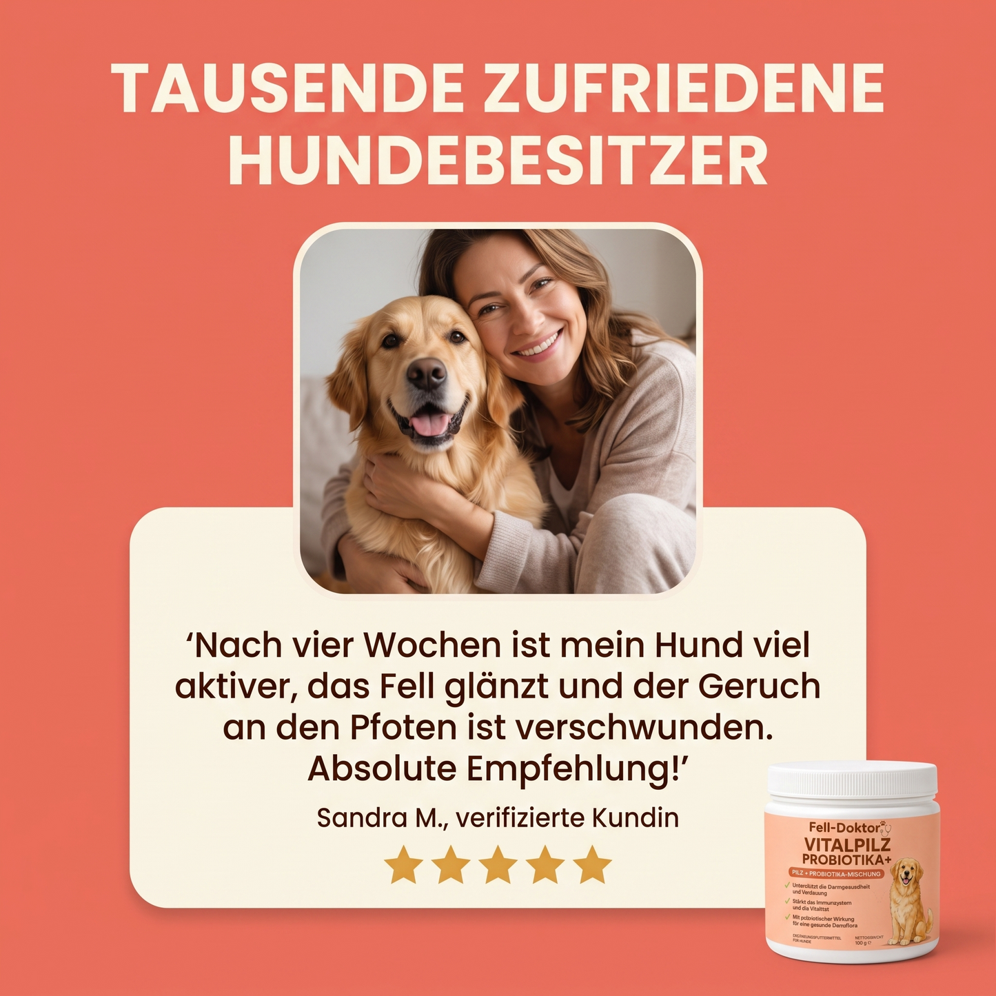Hunde Vitalpulver für starke Abwehr & gesunde Verdauung
