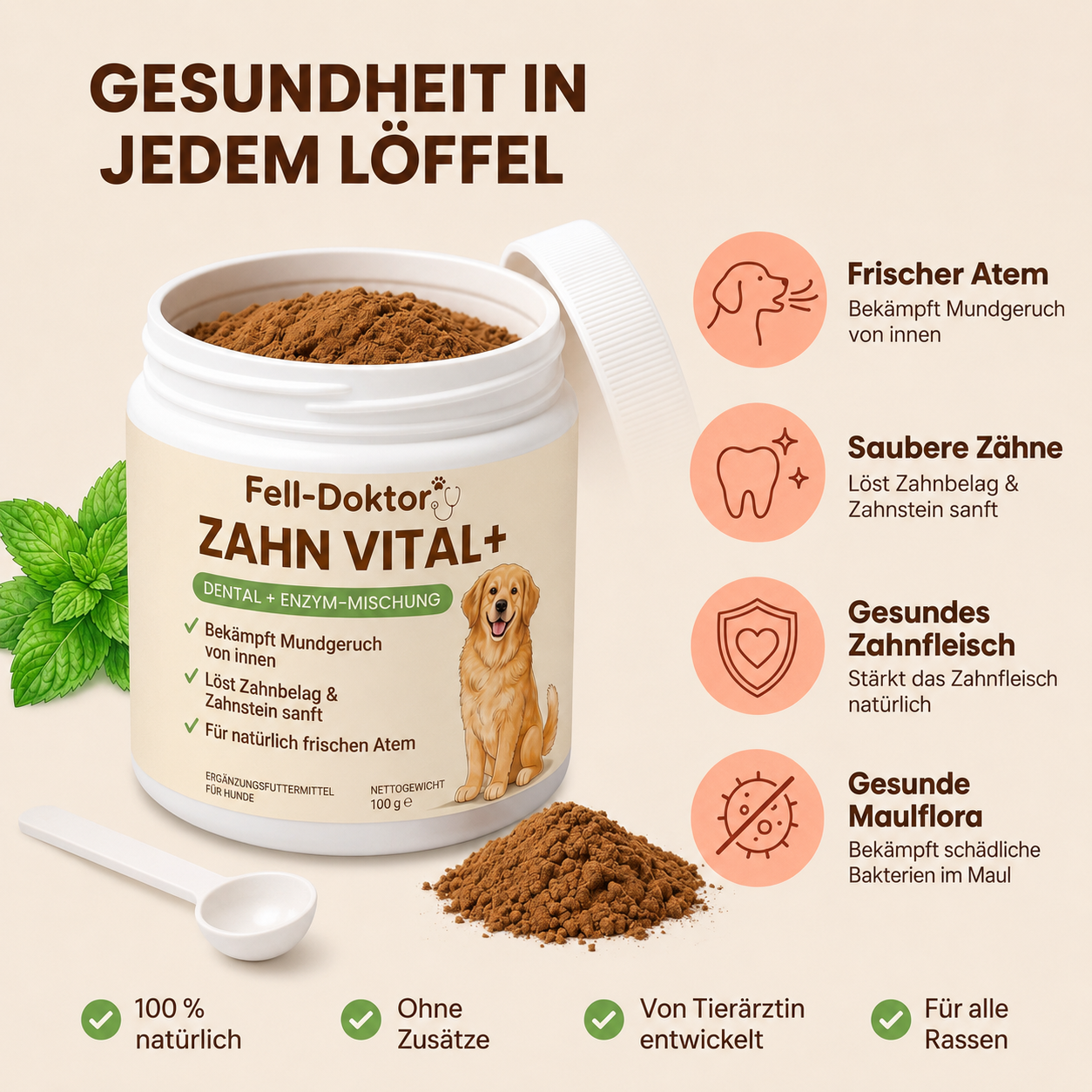Zahn Vital+ für frischen Atem & natürliche Zahnpflege